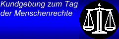 Kundgebung zum Tag der Menschenrechte